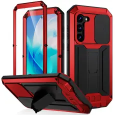 R-JUST - R-JUST Mobilskal till Galaxy S23+ PC+Silicone+Metal R&ouml;d