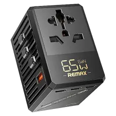 OEM - REMAX RP-U191 65W GaN Snabbladdare 1A4C Multiport Adapter f&ouml;r flera enheter