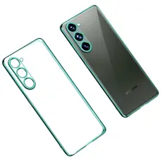 SULADA - SULADA Clear Phone Cover Galaxy S23+ TPU Fodral Gr&ouml;n