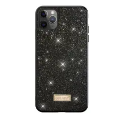 SULADA - SULADA Dazzling Glittery TPU Skal f&ouml;r iPhone 12/12 Pro - Svart