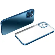 SULADA - SULADA iPhone 12 Pro Skal Soft TPU Blå Metallisk Yta