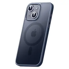 SULADA - SULADA iPhone 15 Skal MagSafe Skin-touch Titanium Blå