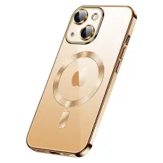 SULADA - SULADA iPhone 15 Skal MagSafe TPU och Härdat Glas - Guld