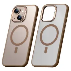 SULADA - SULADA iPhone 15 Skal MagSafe Ultra-Tunn PC+TPU Guld