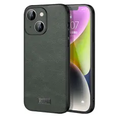 SULADA - SULADA iPhone 15 Skal PU Läder Coated TPU+PC Grön