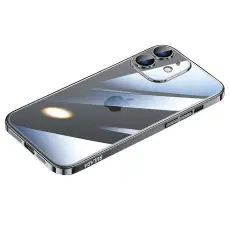 SULADA - SULADA JINGJIA iPhone 12 Mobilskal H&aring;rd PC Shockproof Svart