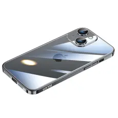 SULADA - SULADA JINGJIA Mobilskal till iPhone 15 H&aring;rd PC Klart Svart