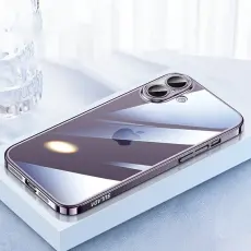 SULADA - SULADA JINGJIA Mobilskal till iPhone 16 H&aring;rd PC Klart med Linsskydd - Lila