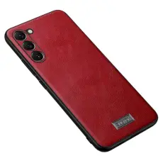 SULADA - SULADA Galaxy S25 Skal PU L&auml;der + TPU + PC R&ouml;d