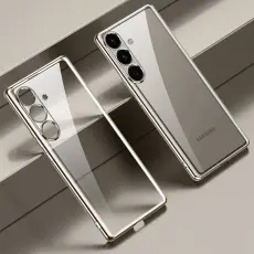 SULADA - SULADA Galaxy S25 Skal Ultra Tunt Elektropl&auml;terat TPU Silver