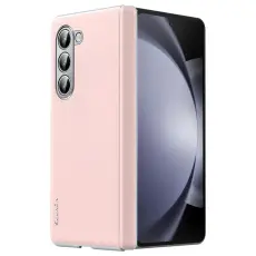 SULADA - SULADA Galaxy Z Fold5 5G Skal Läder+PC - Rosa