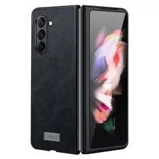 SULADA - SULADA Galaxy Z Fold6 Fodral KonstL&auml;der Svart