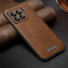 SULADA - SULADA Mobilskal till Xiaomi 15 PU L&auml;der + TPU + PC Baksida - Brun