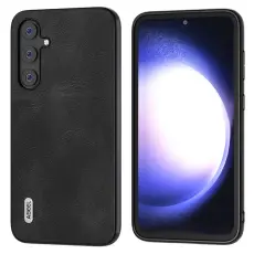 ABEEL - ABEEL Cowhide Texture Fodral f&ouml;r Samsung Galaxy S23 FE - Svart