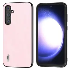 ABEEL - ABEEL Cowhide Texture Mobilskal f&ouml;r Samsung Galaxy S23 FE - Rosa