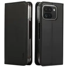 ABEEL - ABEEL Google Pixel 9 Pro Pl&aring;nboksfodral RFID-Skydd Konstl&auml;der Svart