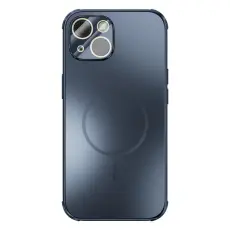ABEEL - ABEEL iPhone 14 Magnetiskt Skal TPU PC Kyl Matt Fodral Blå