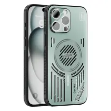 ABEEL - ABEEL Mobilskal till iPhone 15 Pro Max Aluminium + PC + TPU - Ljusgr&ouml;n