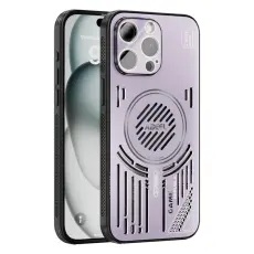 ABEEL - ABEEL Mobilskal till iPhone 15 Pro Max Aluminium + PC + TPU - Lila