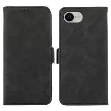 ABEEL - ABEEL iPhone 16e Pl&aring;nboksfodral Konstl&auml;der Folio St&auml;ll View RFID Blocker - Svart