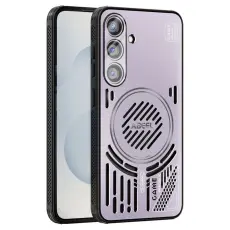 ABEEL - ABEEL Magnetic Case f&ouml;r Samsung Galaxy S25 Aluminium + TPU - Rosa Lila