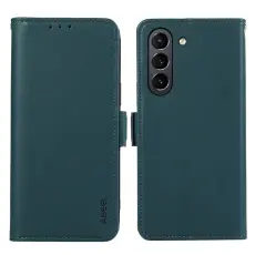 ABEEL - ABEEL RFID-Skydd Konstl&auml;der Pl&aring;nboksfodral f&ouml;r Samsung Galaxy S21 FE 5G - Gr&ouml;n