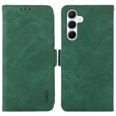 ABEEL - ABEEL Mobilskal till Samsung Galaxy A15 5G KonstL&auml;der Flip Gr&ouml;n
