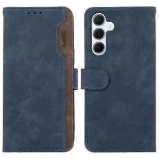 ABEEL - ABEEL Mobilskal till Samsung Galaxy A15 5G KonstL&auml;der RFID-Skyddande Bl&aring;