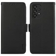 ABEEL - ABEEL Samsung Galaxy A33 5G Skal RFID Blocker PU L&auml;der Svart