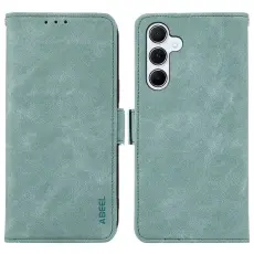 ABEEL - ABEEL Samsung Galaxy A55 5G Fodral L&auml;der RFID Skydd Baby Blue