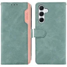 ABEEL - ABEEL Samsung Galaxy A56 5G Pl&aring;nboksfodral Splicing Konstl&auml;der Bl&aring;