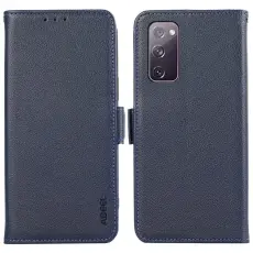 ABEEL - ABEEL Samsung Galaxy S20 FE 4G/5G Pl&aring;nboksfodral RFID-Skydd Konstl&auml;der Bl&aring;