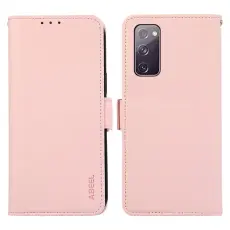 ABEEL - ABEEL Samsung Galaxy S20 FE Pl&aring;nboksfodral Konstl&auml;der RFID-Skydd - Rosa
