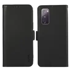 ABEEL - ABEEL Samsung Galaxy S20 FE Pl&aring;nboksfodral Konstl&auml;der RFID-Skydd Svart