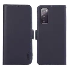 ABEEL - ABEEL Samsung Galaxy S20 FE Pl&aring;nboksfodral Konstl&auml;der RFID-Skydd Bl&aring;