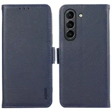 ABEEL - ABEEL Mobilskal till Samsung Galaxy S21 FE 5G KonstL&auml;der RFID-Skydd Bl&aring;