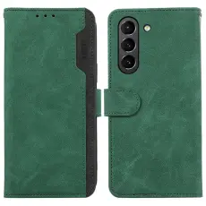 ABEEL - ABEEL Mobilskal till Samsung Galaxy S21 FE 5G RFID-Skydd KonstL&auml;der Gr&ouml;n