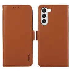 ABEEL - ABEEL Samsung Galaxy S22 5G TPU+PU Läderfodral Ställ Brown