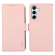 ABEEL - ABEEL Mobilskal till Samsung Galaxy S25/S24 RFID-Skydd Konstl&auml;der - Rosa