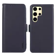 ABEEL - ABEEL Mobilskal till Samsung Galaxy S26 Ultra Konstl&auml;der med RFID-Skydding Bl&aring;