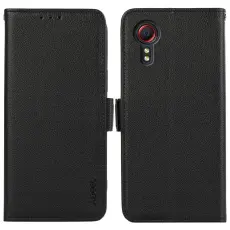 ABEEL - ABEEL Samsung Galaxy Xcover 5 Pl&aring;nboksfodral Konstl&auml;der RFID-Skydd Svart