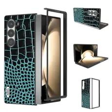 ABEEL - ABEEL Mobilskal till Samsung Galaxy Z Fold6 5G &Auml;kta L&auml;der - Gr&ouml;n
