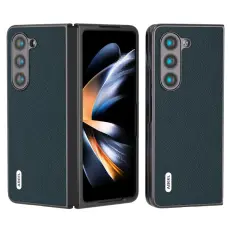 ABEEL - ABEEL Mobilskal till Samsung Galaxy Z Fold6 5G Litchi Gr&ouml;n &Auml;kta L&auml;der