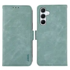 ABEEL - ABEEL Walletskal f&ouml;r Samsung Galaxy S25/S24 KonstL&auml;der RFID-Skydd - Bl&aring;