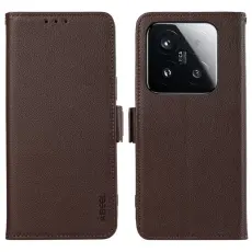 ABEEL - ABEEL Mobilskal till Xiaomi 15T KonstL&auml;der RFID-Skydd - Brun