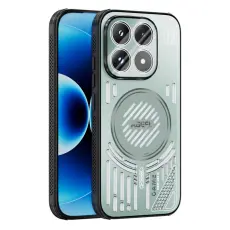 ABEEL - ABEEL Xiaomi 17 Magnetisk Kylskal MagSafe TPU + PC Aluminium - Ljusgr&ouml;n