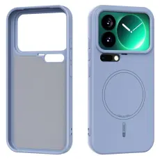 ABEEL - ABEEL Xiaomi 17 Pro Mobilskal MagSafe Bl&aring; Liquid Silicone