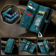 Caseme - CASEME 008 Zipper Wallet Mobilskal f&ouml;r Samsung Galaxy Note20 - Bl&aring;