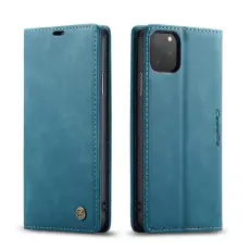 Caseme - CASEME 013 Läderplånboksfodral för iPhone 11 Pro - Blå
