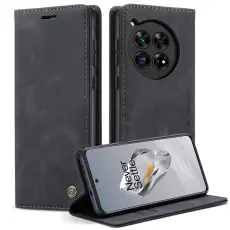 Caseme - CASEME 013 OnePlus 12 5G Skal Business Stil med Kortfack - Svart